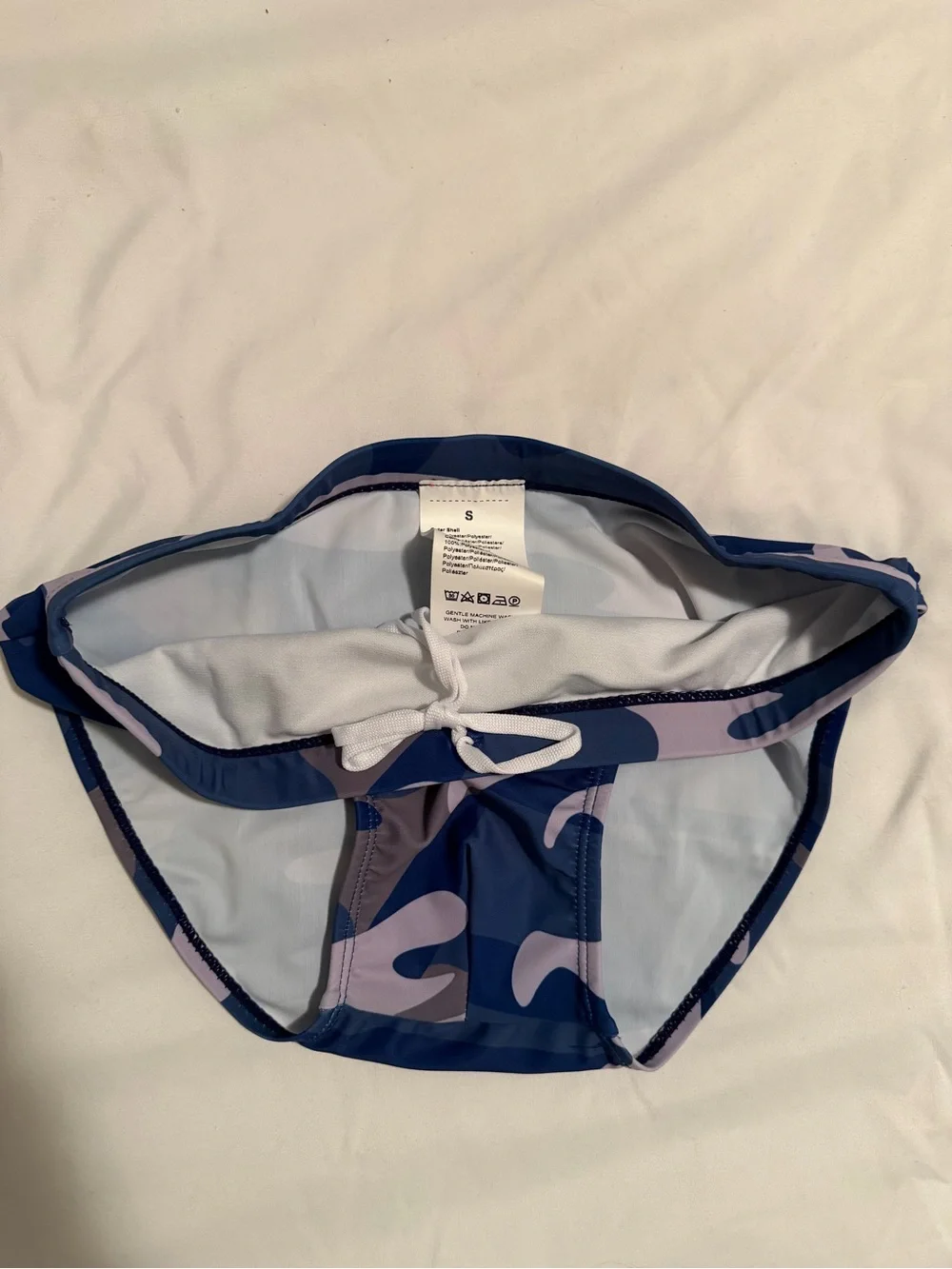 Men's 30-34” Blue & Purple Camouflage Speedo Swim Briefs